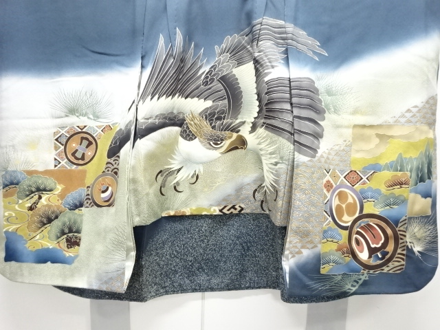 JAPANESE KIMONO / KIMONO FOR BOYS / SILK / HAWK